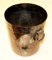 1920-as évek dekoratív, alpakka pezsgősvödör