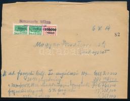 1946 Számlamásolat 2.361.000P értékű számlailleték bélyeggel