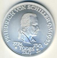 NSZK 1993. "Friedrich von Schiller" Ag emlékérem 31,3g T:BU