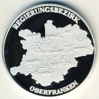 NSZK 1999. "Bayreuth 50 éve székhelye a felső-frank kormánynak" Ag emlékérem 14,8g T:PP