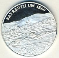 NSZK 1997. "Bayreuth-125 éves az Ünnepi játékok háza" Ag emlékérem 14,8g T:PP