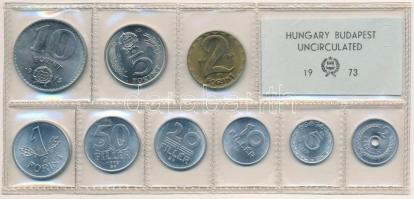 1973. 2f-10Ft (9xklf) érmés forgalmi sor fóliatokban T:1