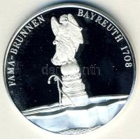 NSZK DN "Bayreuth-Fama-Brunnen-Elias Räntz udvari szobrász" Ag emlékérem 14,8g T:PP