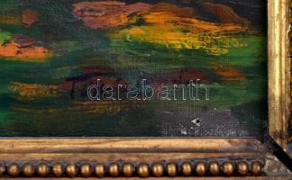 Tőkés Sándor (1882-1950): Erdőszéle. Olaj, vászon, sérült, jelzett. Sérült blondel keretben, 56,5×66...