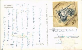 Budapest XIV. A Népstadion ünnepélyes megnyitója. Képzőművészeti Alap Kiadóvállalat + "XII. Fői...