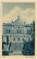 1944 Tab (Somogy), izraelita templom, zsinagóga / synagogue + TAB P.U. LEVÉLSZEKRÉNYBŐL (EK)