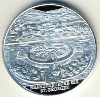 NSZK DN "St.Georgen-kastély" Ag emlékérem 15g T:PP