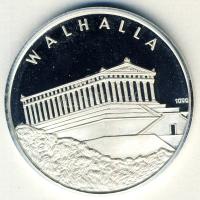 NSZK DN "I.Ludwig-Walhalla" Ag emlékérem 14,7g T:PP