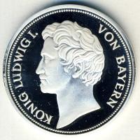 NSZK DN "I.Ludwig-Walhalla" Ag emlékérem 14,7g T:PP