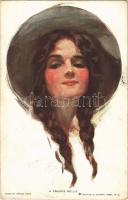1913 A Prairie Belle. Lady art postcard. Reinthal & Newman Pubs. No. 263. s: Harrison Fisher (EK)