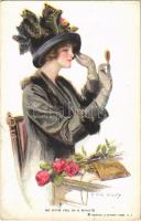 1914 Be With You In A Minute Lady art postcard. Reinthal & Newman Pubs. No. 230. s: T. Earl Christy (EK)