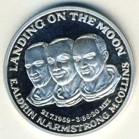 USA DN "Első holdraszállás" Ag emlékérem 15g T:PP