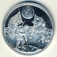 USA DN "Első holdraszállás" Ag emlékérem 15g T:PP