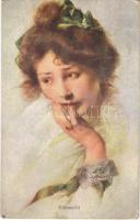 1920 Eifersucht / Lady art postcard. B.K.W.I. Nr. 144-6. (EB)