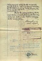 1919 Ury Lajos táblabíró örökbefogadási szerződése közjegyzői okiratba foglalva