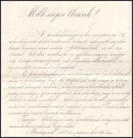 1917 Vargha Gyula (1853-1929) statisztikus, közgazdász, költő, kereskedelemügyi államtitkár részére ...