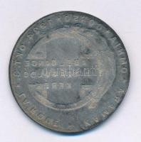 1924. "Abel Gance - A száguldó kerék - Kamara Omnia Corso 1924. Okt. 3. La Roue" Zn zseton...