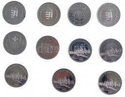 2004-2007. 50Ft emlékkiadások Cu-Ni (11db, 4xklf) T:2,2-