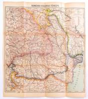 cca 1916 Románia háborús térképe 38x45 cm