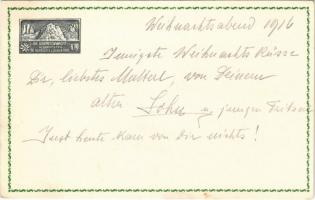 1916 Die Dolomitenwacht: Weihnachten 1916 Die Treuen Hütter v. Grenzen Tirols + "K.u.k. Inf. Regiment Nr. 27."