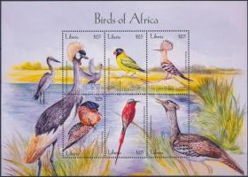 Afrika madarai kisív, Birds of Africa minisheet