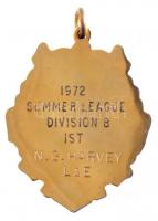 Nagy-Britannia 1972. "Essex Megyei Pisztoly Bajnokság / 1972 Nyári Bajnokság" zománcozott,...