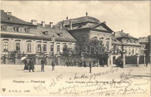 1904 Pozsony, Pressburg, Bratislava; Frigyes főherceg palota / Erzherzog Friedrich-Palais / royal palace of Archduke Friedrich (EK)
