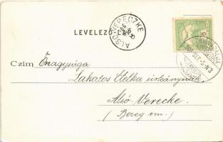 1906 Blatnica vára délről (Turóc). Sochán P. kiadása 168. / Blatnicky hrad / castle (EK)