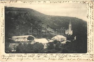 1906 Kékkő, Blauenstein, Modry Kamen; látkép, templom. Wertheimer Zs. kiadása / general view, church (EK)