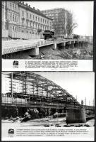 cca 1980-1990 Szegedi építkezések, Építésügyi Tájékoztatási Központ, 8 db fotó, 17×23 cm