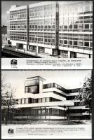 cca 1980-1990 Szegedi építkezések, Építésügyi Tájékoztatási Központ, 8 db fotó, 17×23 cm