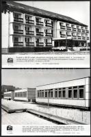 cca 1980-1990 Szegedi építkezések, Építésügyi Tájékoztatási Központ, 8 db fotó, 17×23 cm