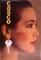 cca 1970-1980 Casco retró reklám plakát, MAHIR, Bp., Offset-ny., 81x56 cm