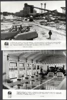 cca 1980-1990 Miskolci, tapolcai építkezések, Építésügyi Tájékoztatási Központ, 7 db fotó, 17×23 cm