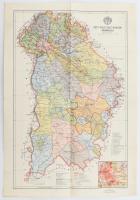 cca 1920 Pest-Pilis-Solt Kiskun vármegye térképe 35x48 cm
