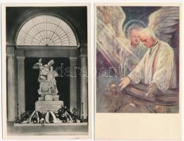 Székesfehérvár, Prohászka Ottokár emléktemplom, belső - 5 db régi képeslap