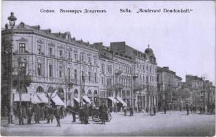 Sofia, Sophia, Sofiya; Boulevard Dondoukoff / street view, shops