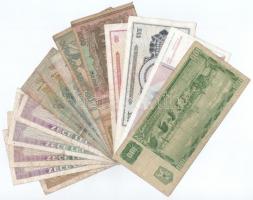 14db-os román, jugoszláv és csehszlovák bankjegytétel T:III,III-