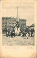 Arad, Szentháromság szobor, 1848 Múzeum, színházi étterem / Trinity statue, museum, restaurant (fl)