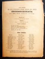 1876 Az egri főelemi tanulóinak érdemsorozata 4 oldalas nyomtatvány