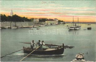 Zadar, Zara; Il porto / kikötő halászcsónakkal / port with fishing boat