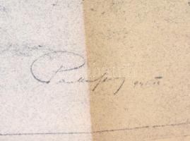 Az 1933-ban megnyitott kerepesi úti ügető (BÜE) távlati látványterve. Nagy méretű (a tervező: ifj. P...