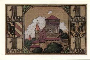 Német Birodalom/Weimari Köztársaság/Nürnberg 1921. 1M (4x) mind klf, komlett sor! T:I