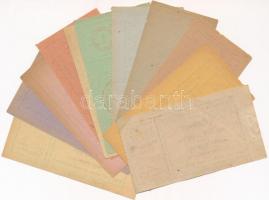 Miskolc 1926-1942. "Miskolczi Orthodox Izraelita Anyahitközség" értékjegyek (11xklf) T:I-,...