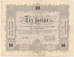 1848. 10Ft Kossuth bankó T:III rendkívül szép papír, ebben a tartásban ritka!  Adamo G111