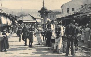 Sarajevo, Wochenmarkt / market, Bosnian folklore