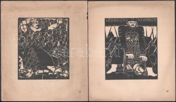 Derkovits Gyula: 1514. 10 fametszet, jelzés nélkül. 15x12 cm cca 1950