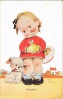 1933 Sehnsucht! / Children art postcard s: Mabel Lucie Attwell (EK)