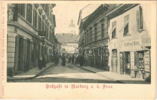 Maribor, Marburg an der Drau; Postgasse, Gottfried Ketz / street, shops