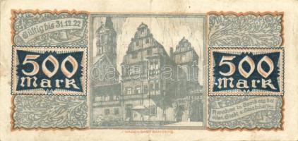 Német Birodalom/Weimari Köztársaság/Bamberg 1922. 500M T:II